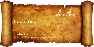Loch Áron névjegykártya