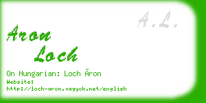 aron loch business card
