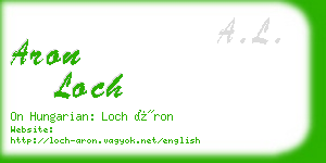 aron loch business card
